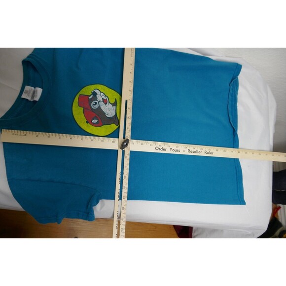 Buc-ees T-Shirt Livin For The Weekend Blue Tee Short Sleeve Crewneck Size Small - Picture 7 of 7